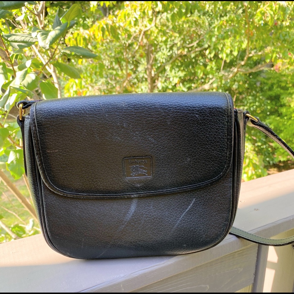 Burberry Black Leather Crossbody Bag